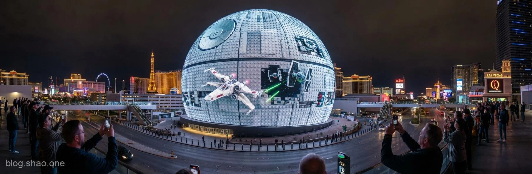 【科技快訊】拉斯維加斯 Sphere 化身「樂高死星」！沉浸式科技讓星戰夢想成真