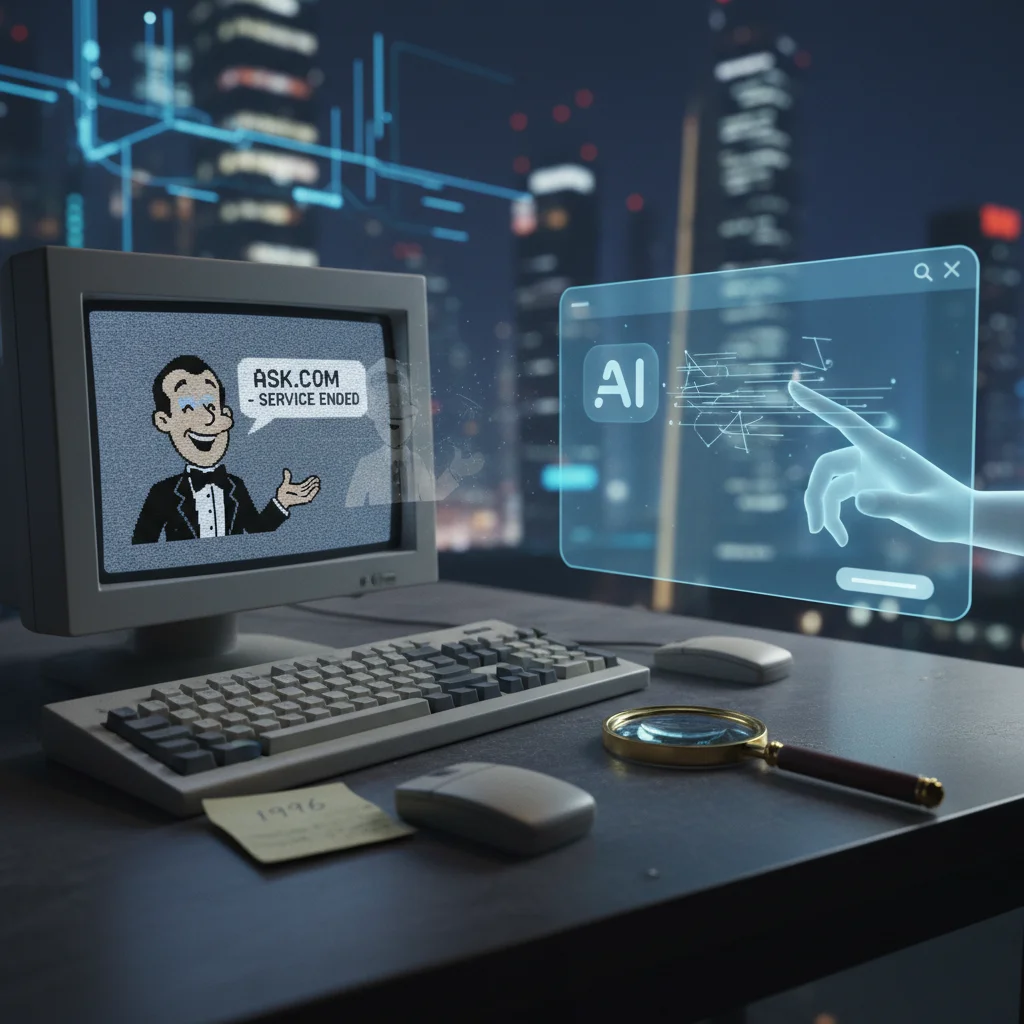 【時代的眼淚】曾經的搜尋巨頭 Ask.com 正式收攤！AI 時代讓「數位管家」失業了？