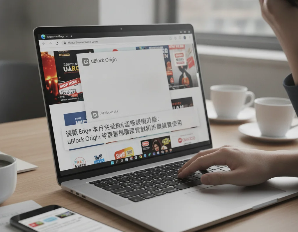 微軟 Edge 本月開始淘汰舊版擴充功能：uBlock Origin 等廣告攔截器將無法繼續使用