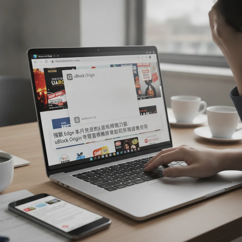 微軟 Edge 本月開始淘汰舊版擴充功能:uBlock Origin 等廣告攔截器將無法繼續使用