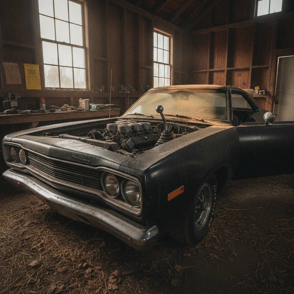 在加拿大意外現身的 1970 年 Plymouth GTX:全球唯一原廠黑漆與四速手排肌肉車