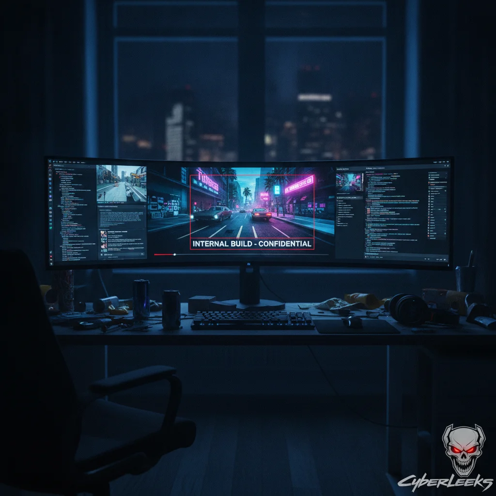 Cyberleeks 持續發布《GTA 6》畫面:極可能是遊戲完整版本的開發檔案