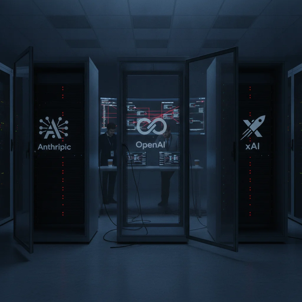 Anthropic、OpenAI 與 xAI 週四突發當機，官方尚未揭露原因