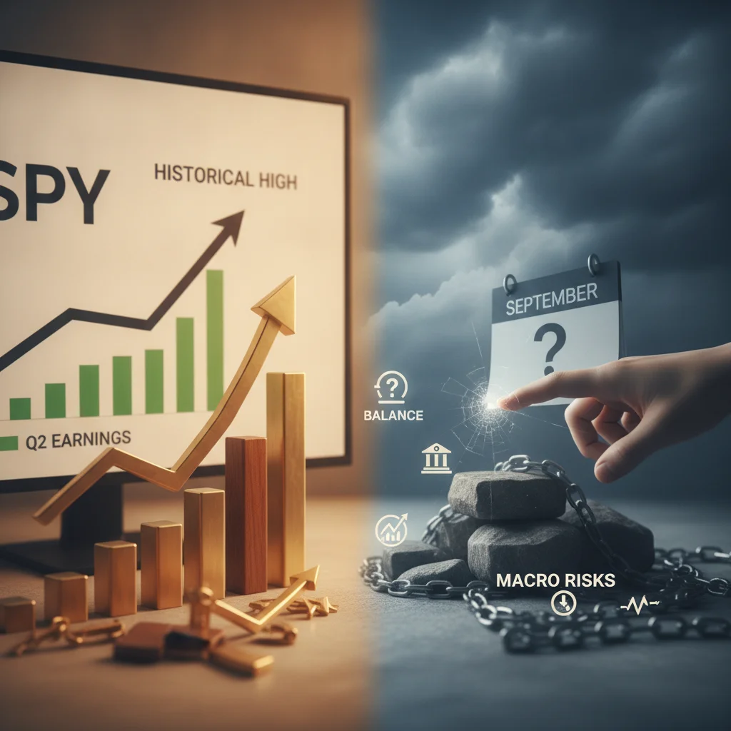 SPY 強勢逼近歷史新高：第二季財報開出紅盤，九月宏觀風險仍需戒備