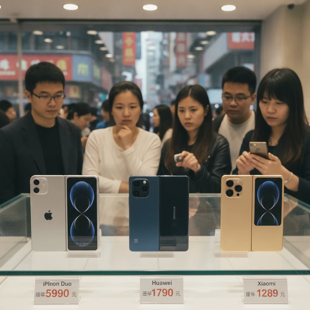 定價成為熱議焦點:蘋果 iPhone Duo 闖入中國摺疊手機戰局